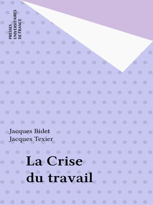 cover image of La Crise du travail
